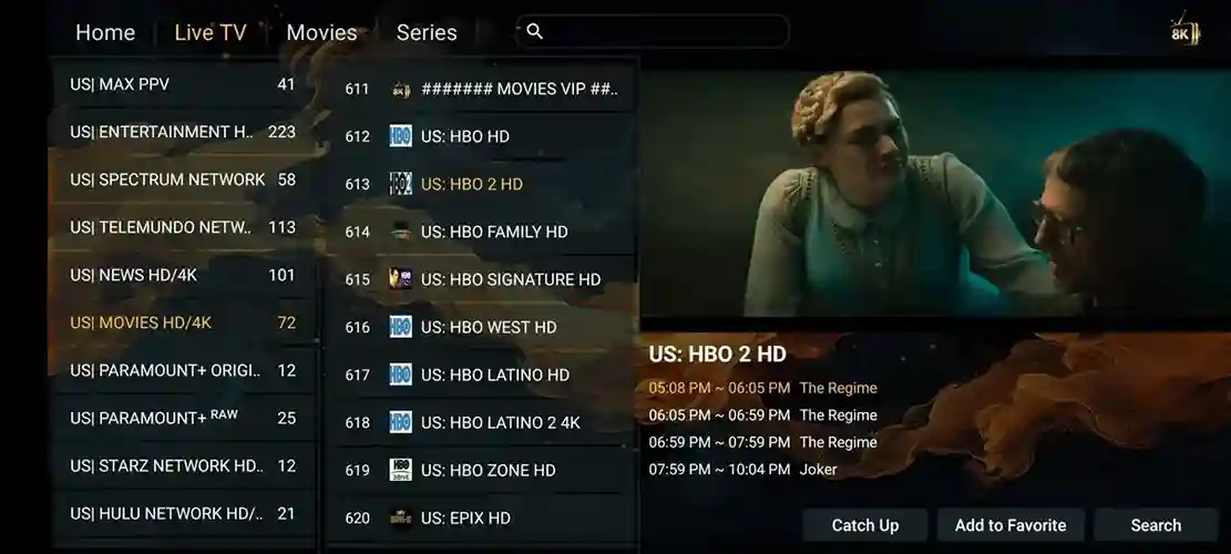 Preview 1 - Taj IPTV Premium IPTV Subscription
